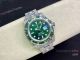 Swiss Replica Rolex Iced Out Submariner Watch 904L Stainless Steel Green Diamond Bezel (3)_th.jpg